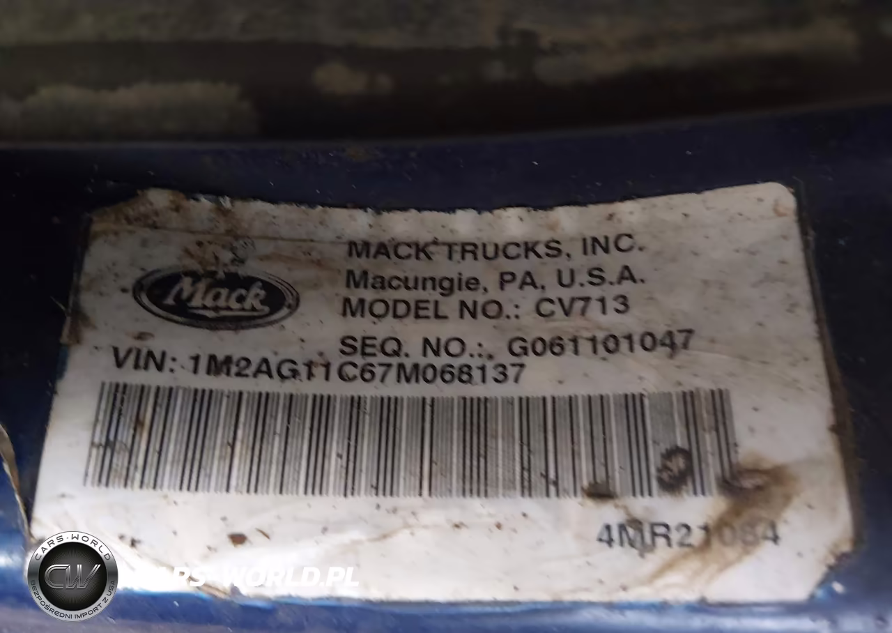 2007 Mack 700 Cv700 VIN:1M2AG11C67M068137 - 8