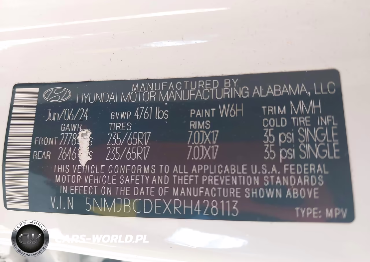 2024 Hyundai Tucson Sel VIN:5NMJBCDEXRH428113 - 9