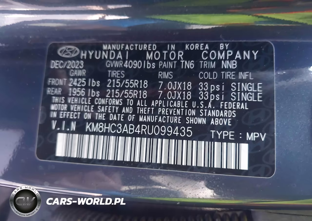2024 Hyundai Kona Sel VIN:KM8HC3AB4RU099435 - 9