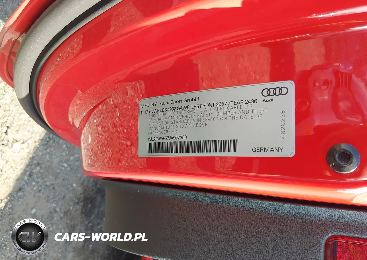 2018 Audi Rs 5 2.9T VIN:WUAPWAF57JA902360 - 9