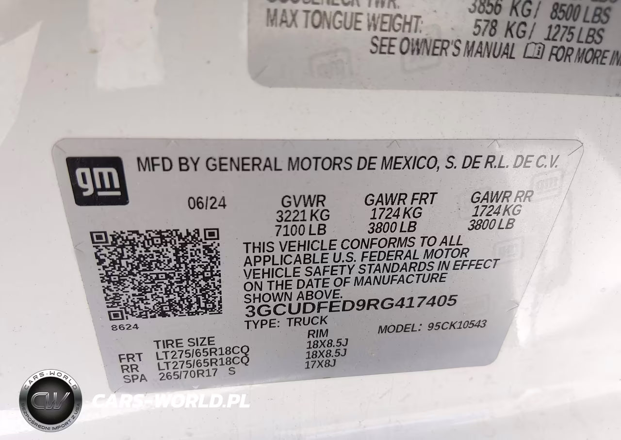 2024 Chevrolet Silverado 1500 4Wd Short Bed Lt Trail Boss VIN:3GCUDFED9RG417405 - 9