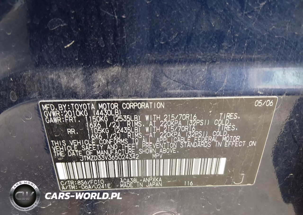 2006 Toyota Rav4 VIN:JTMZD33V365024342 - 9