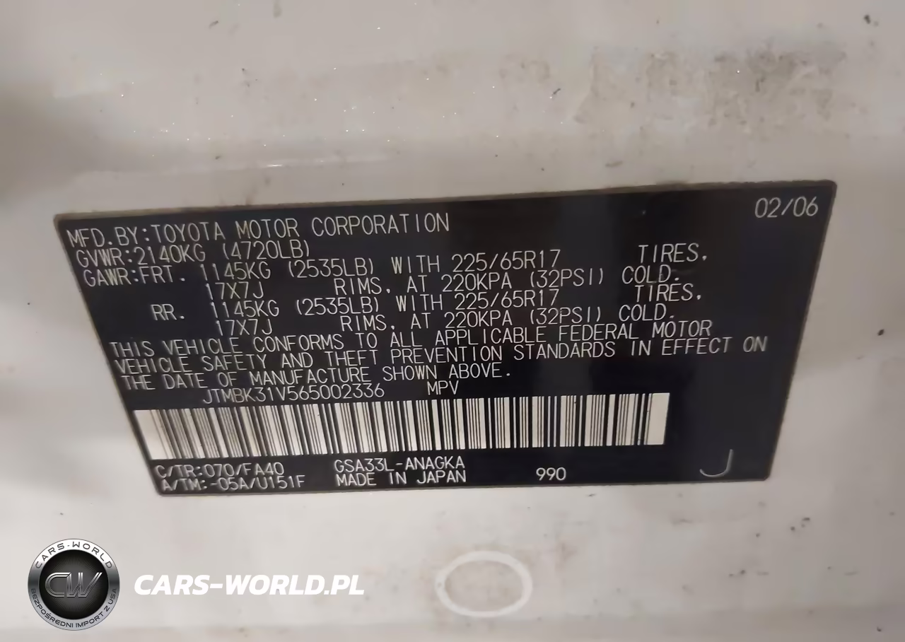2006 Toyota Rav4 Limited V6 VIN:JTMBK31V565002336 - 9