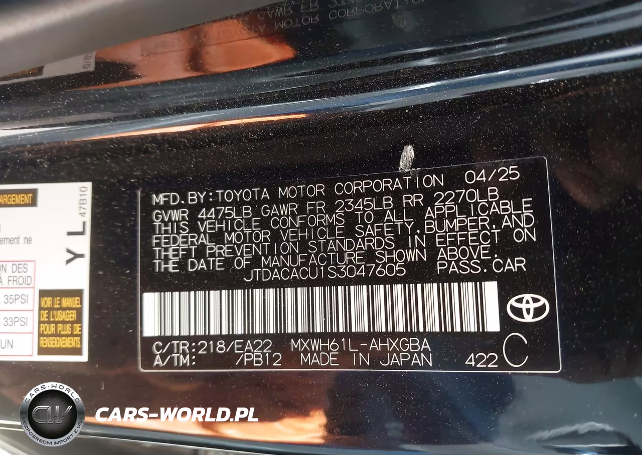 2025 Toyota Prius Plug-In Hybrid Xse VIN:JTDACACU1S3047605 - 9