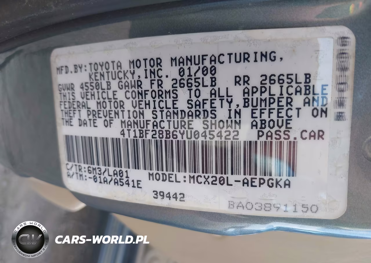 2000 Toyota Avalon Xls VIN:4T1BF28B6YU045422 - 9