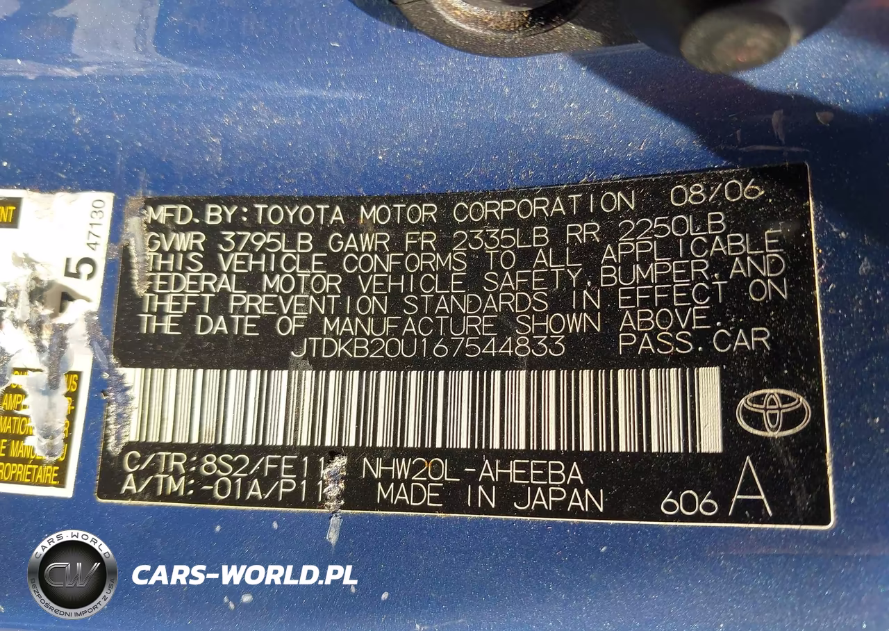 2006 Toyota Prius VIN:JTDKB20U167544833 - 9