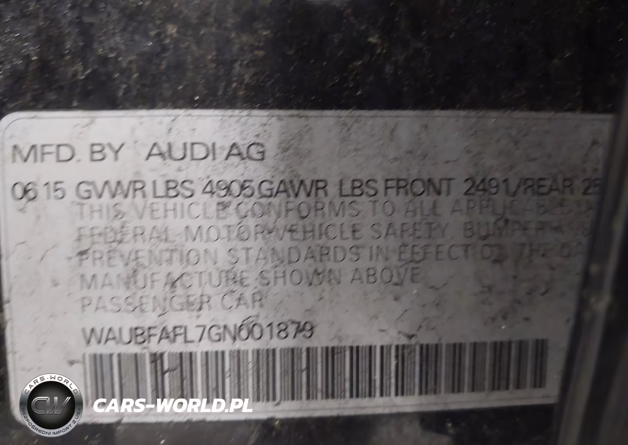 2016 Audi A4 Premium VIN:WAUBFAFL7GN001879 - 9