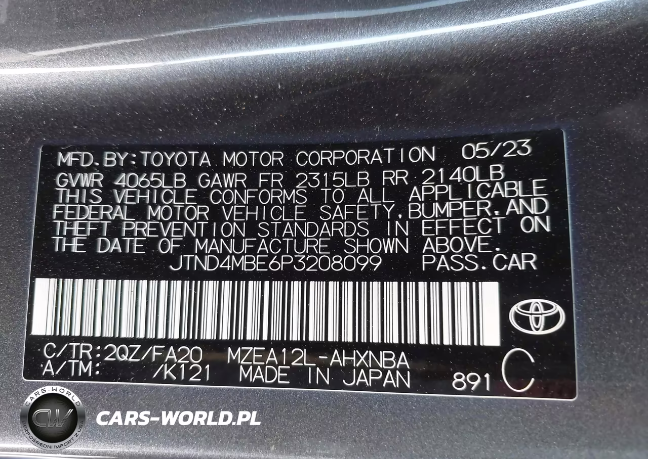 2023 Toyota Corolla Se VIN:JTND4MBE6P3208099 - 9