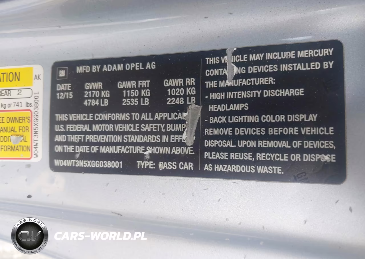 2016 Buick Cascada Premium VIN:W04WT3N5XGG038001 - 9