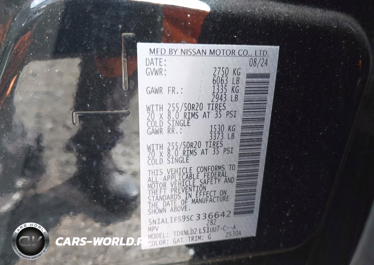 2025 Infiniti Qx60 Luxe Awd VIN:5N1AL1FS9SC336642 - 9