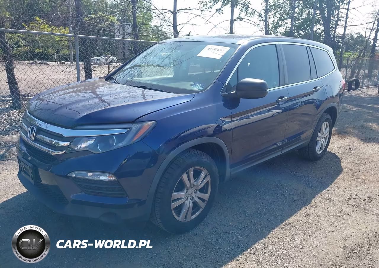 2017 Honda Pilot Lx VIN:5FNYF6H14HB053539 - 2