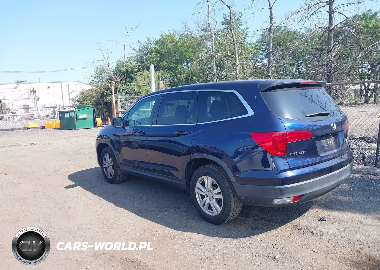 2017 Honda Pilot Lx VIN:5FNYF6H14HB053539 - 3
