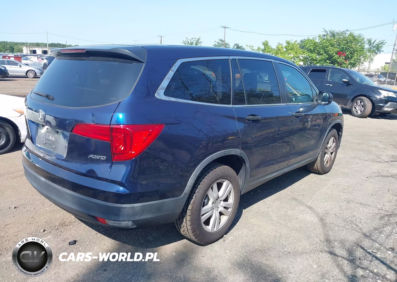2017 Honda Pilot Lx VIN:5FNYF6H14HB053539 - 4