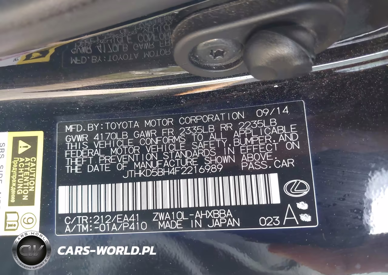 2015 Lexus Ct 200H VIN:JTHKD5BH4F2216989 - 9