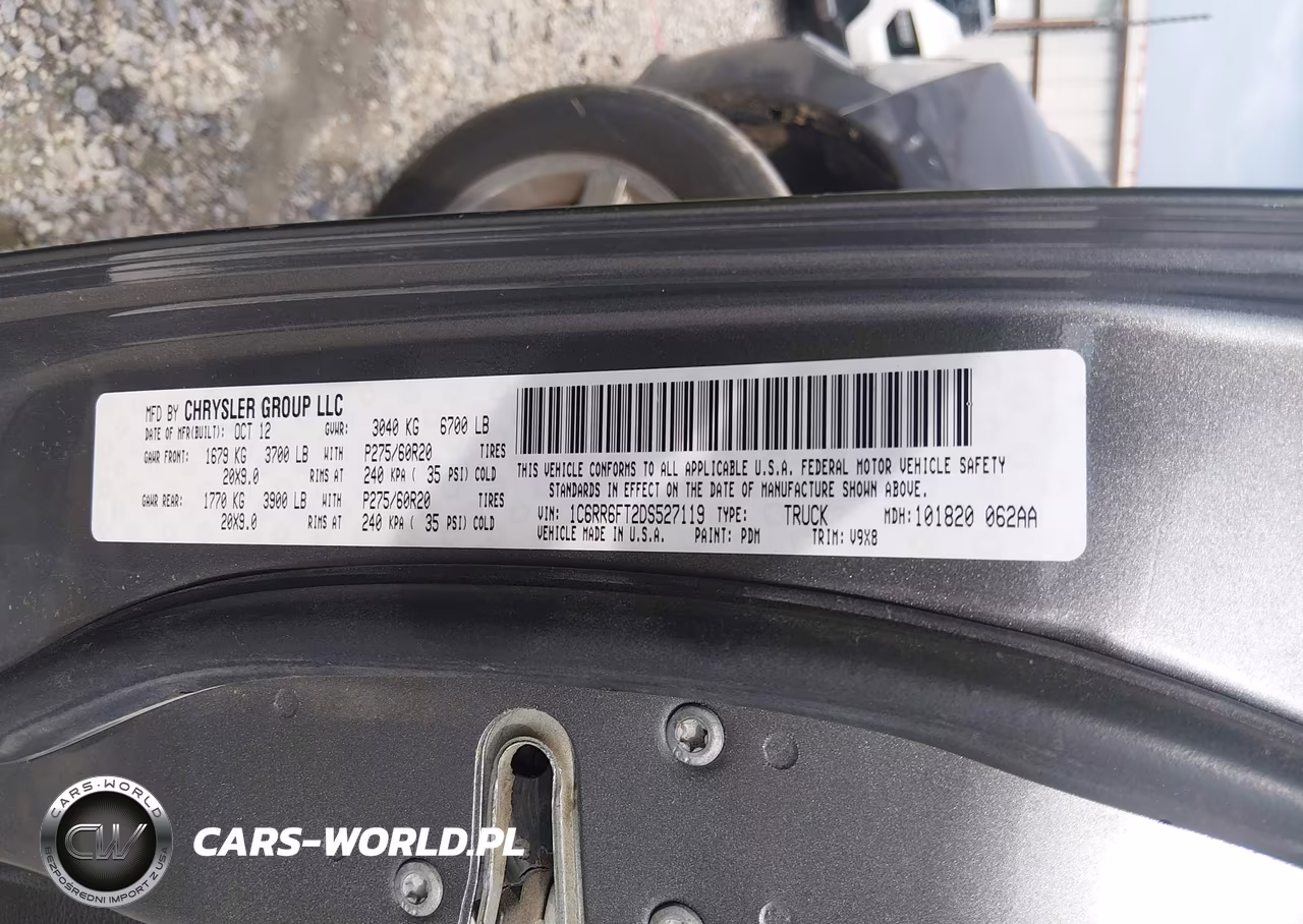 2013 Ram 1500 Express VIN:1C6RR6FT2DS527119 - 9