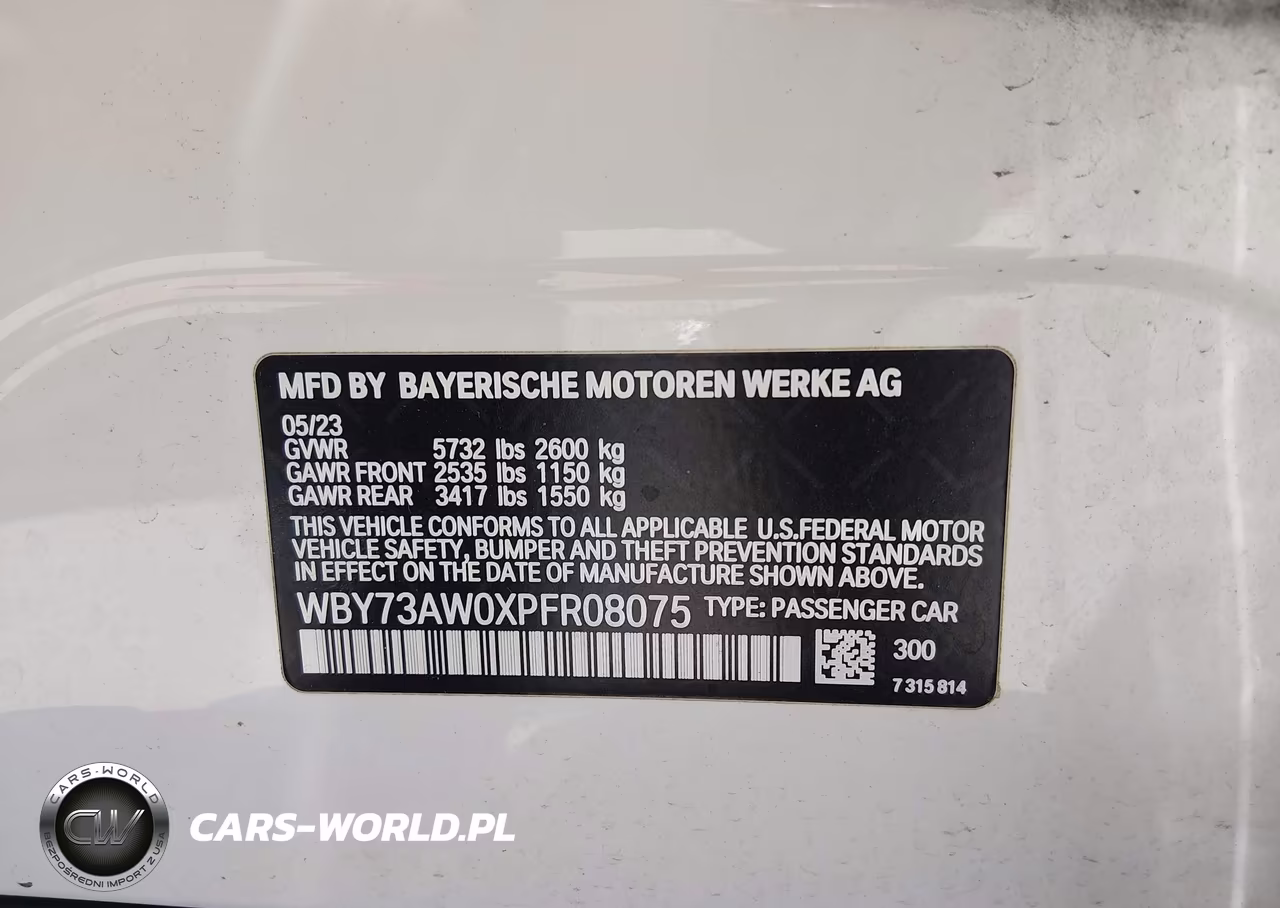 2023 BMW I4 Edrive40 VIN:WBY73AW0XPFR08075 - 9