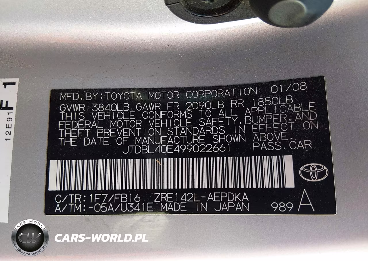 2009 Toyota Corolla VIN:JTDBL40E499022661 - 9