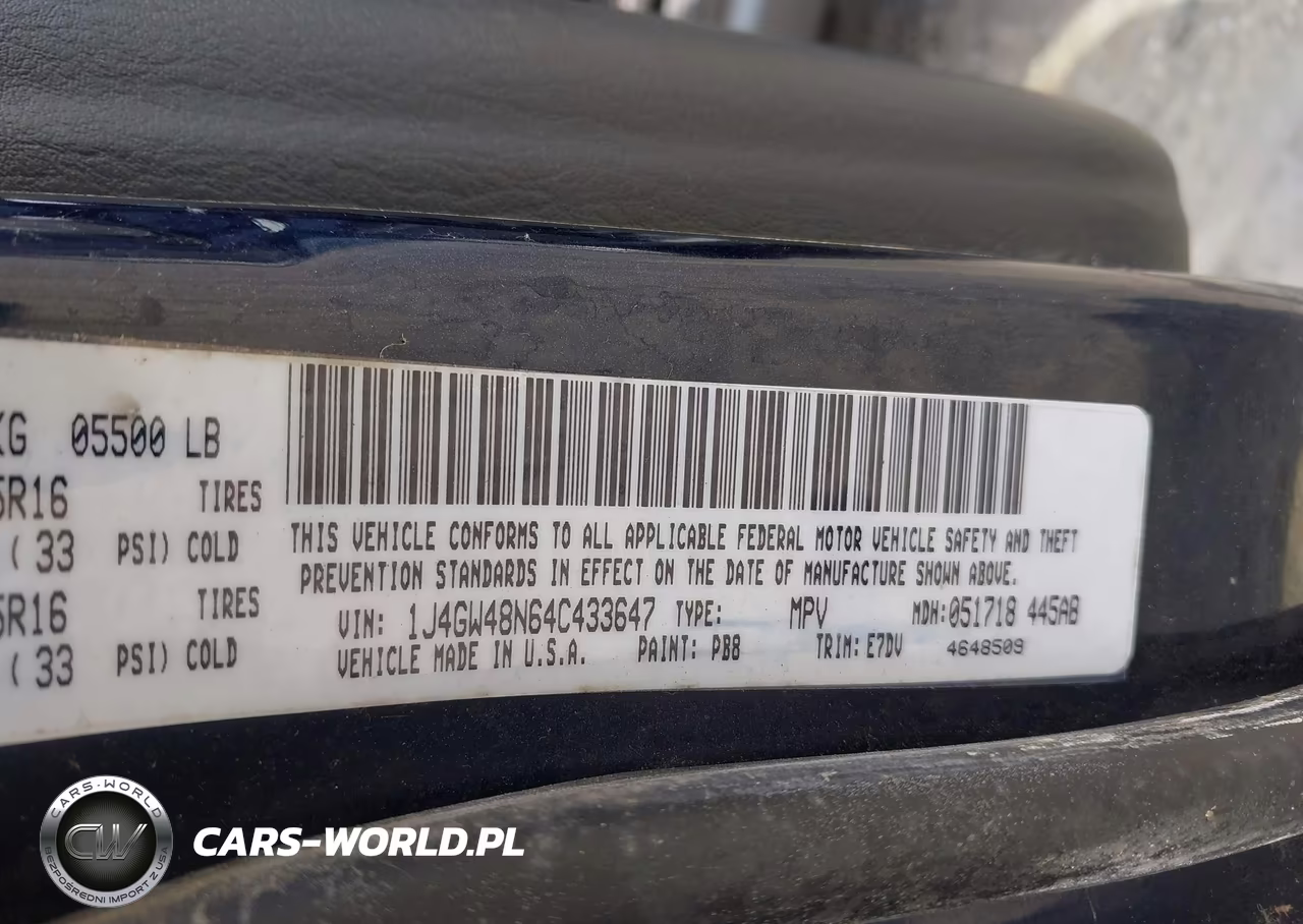 2004 Jeep Grand Cherokee Laredo VIN:1J4GW48N64C433647 - 9