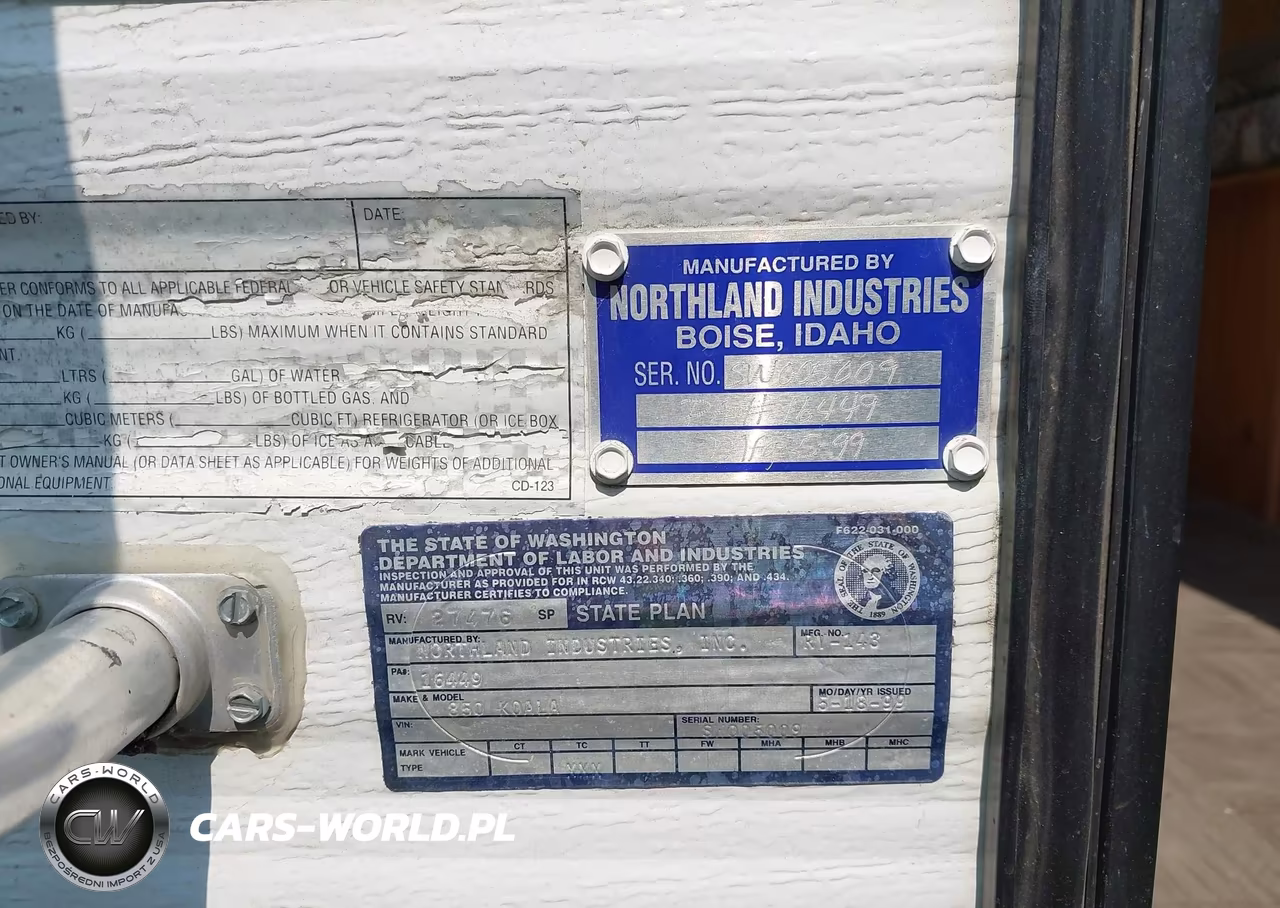 2000 Northland Koala Ext-850 VIN:SW005009 - 9