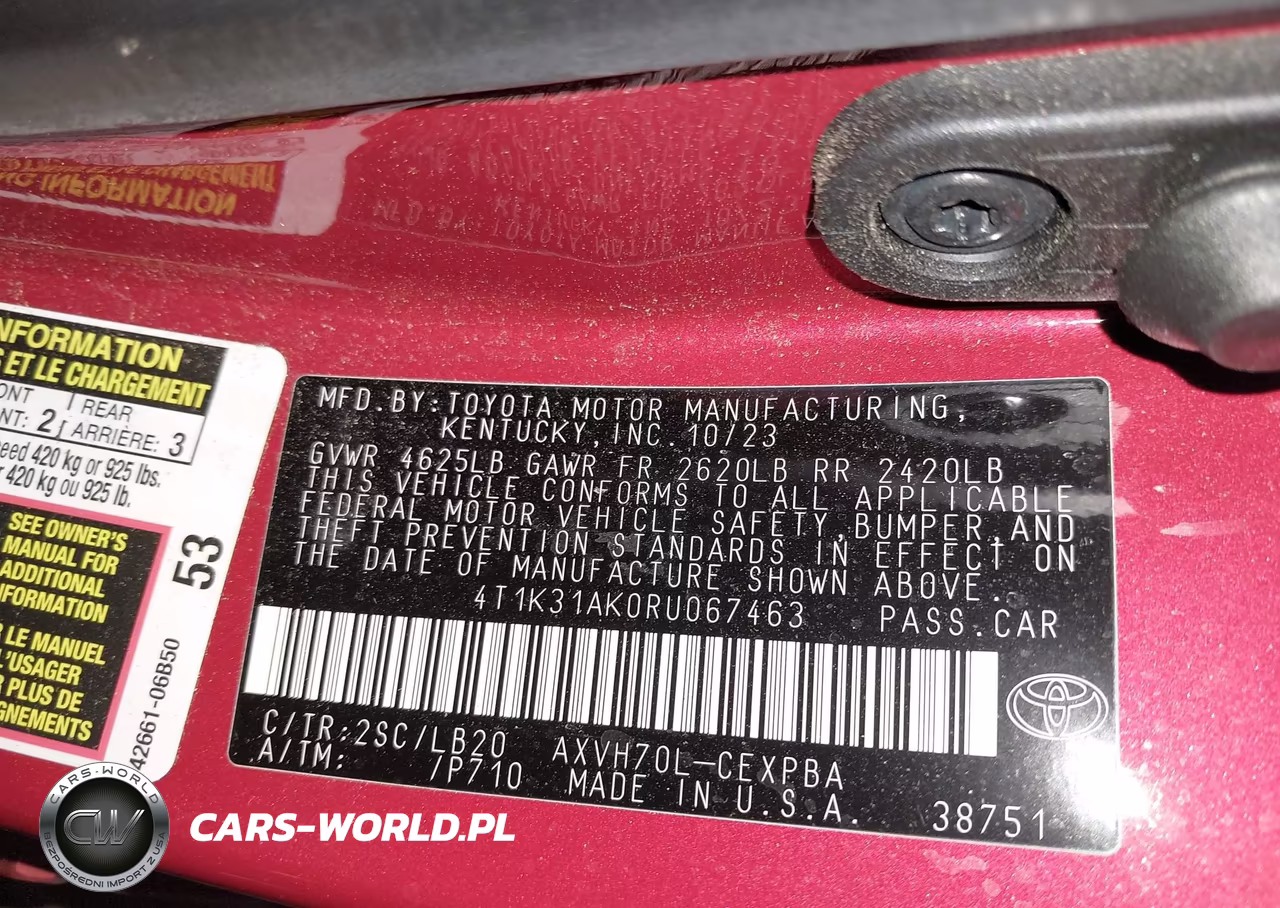 2024 Toyota Camry Hybrid Xse VIN:4T1K31AK0RU067463 - 9