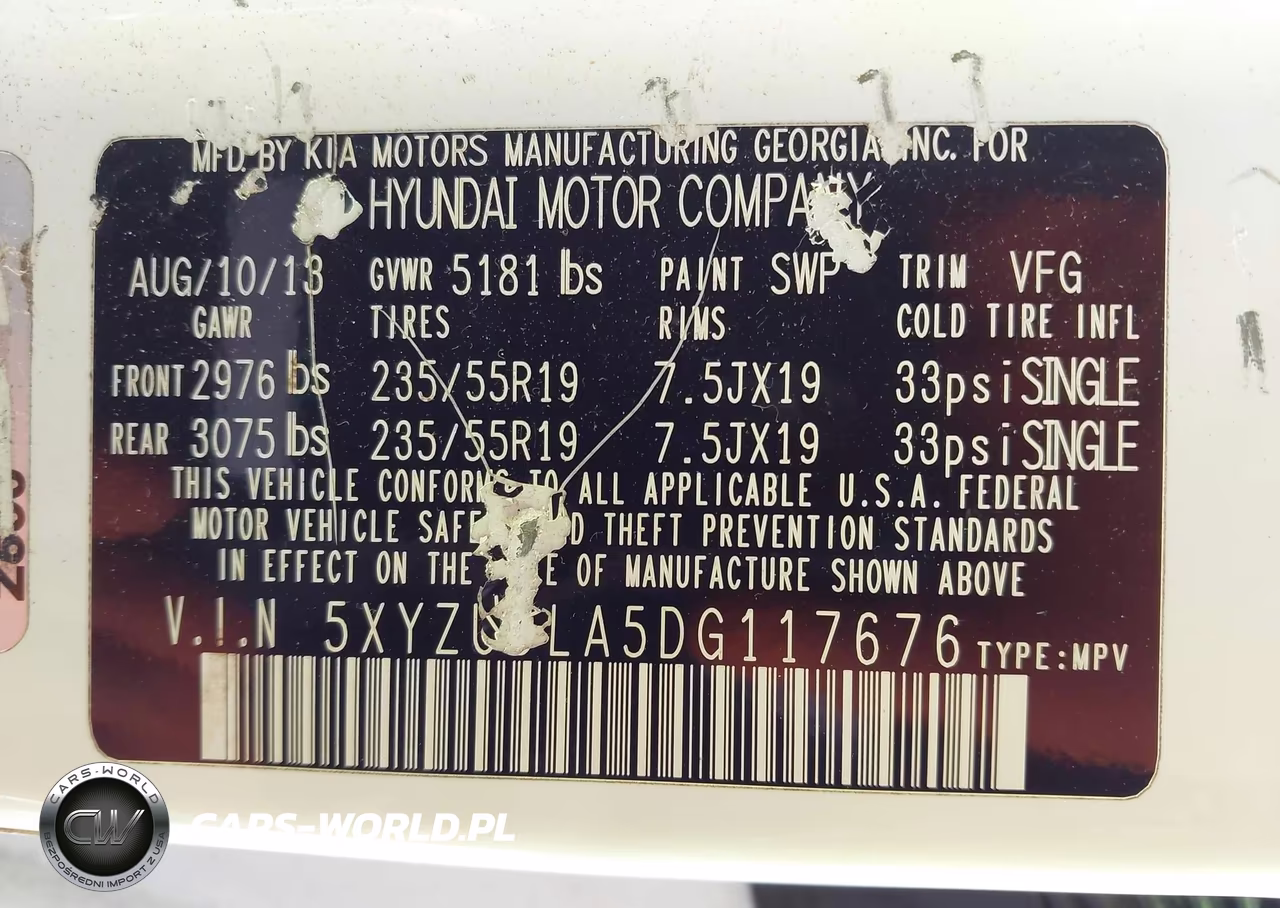 2013 Hyundai Santa Fe Sport 2.0T VIN:5XYZUDLA5DG117676 - 9