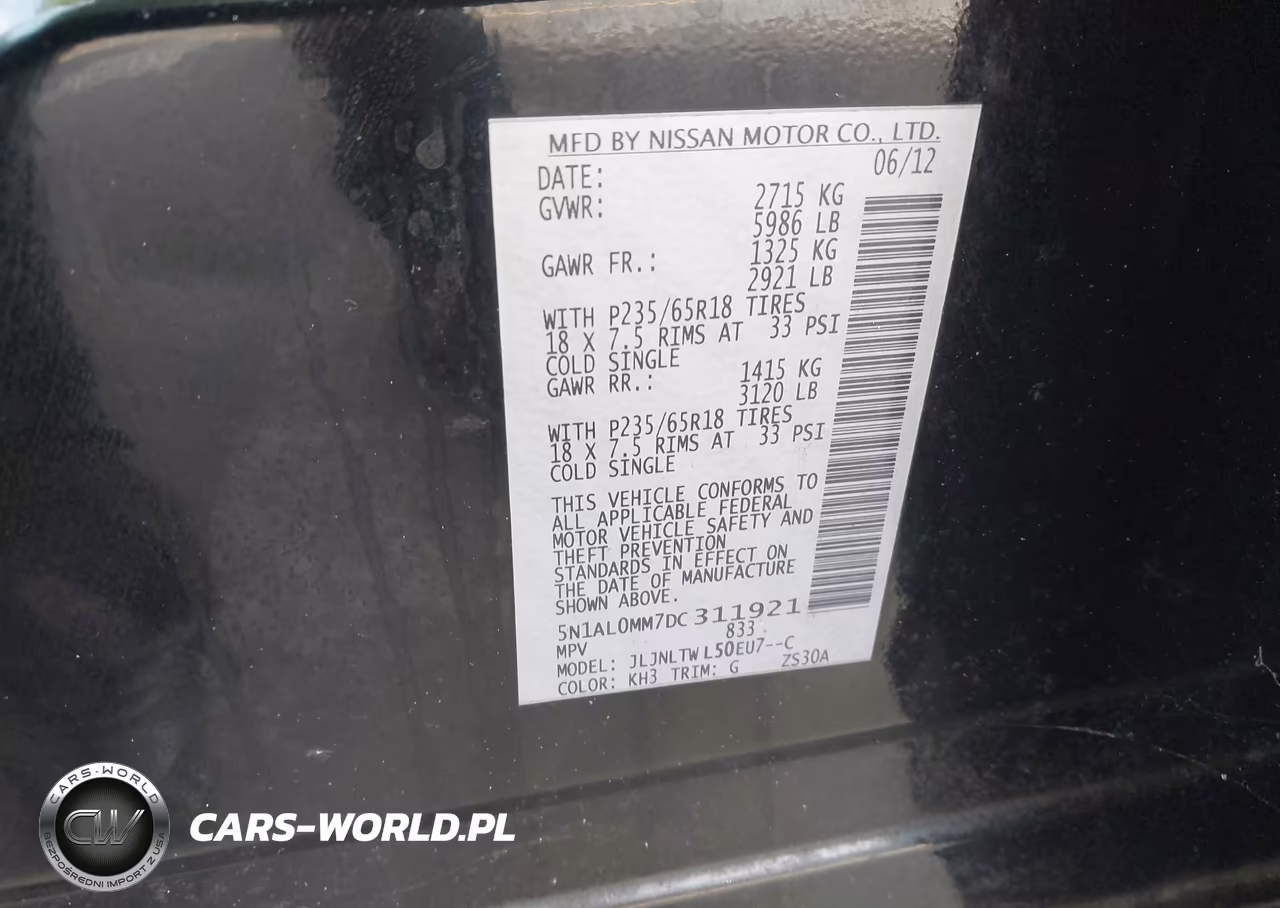 2013 Infiniti Jx35 VIN:5N1AL0MM7DC311921 - 9