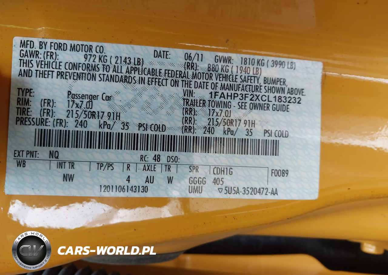 2012 Ford Focus Se VIN:1FAHP3F2XCL183232 - 9