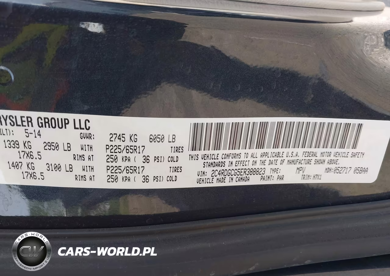 2014 Dodge Grand Caravan Sxt VIN:2C4RDGCG5ER388823 - 9