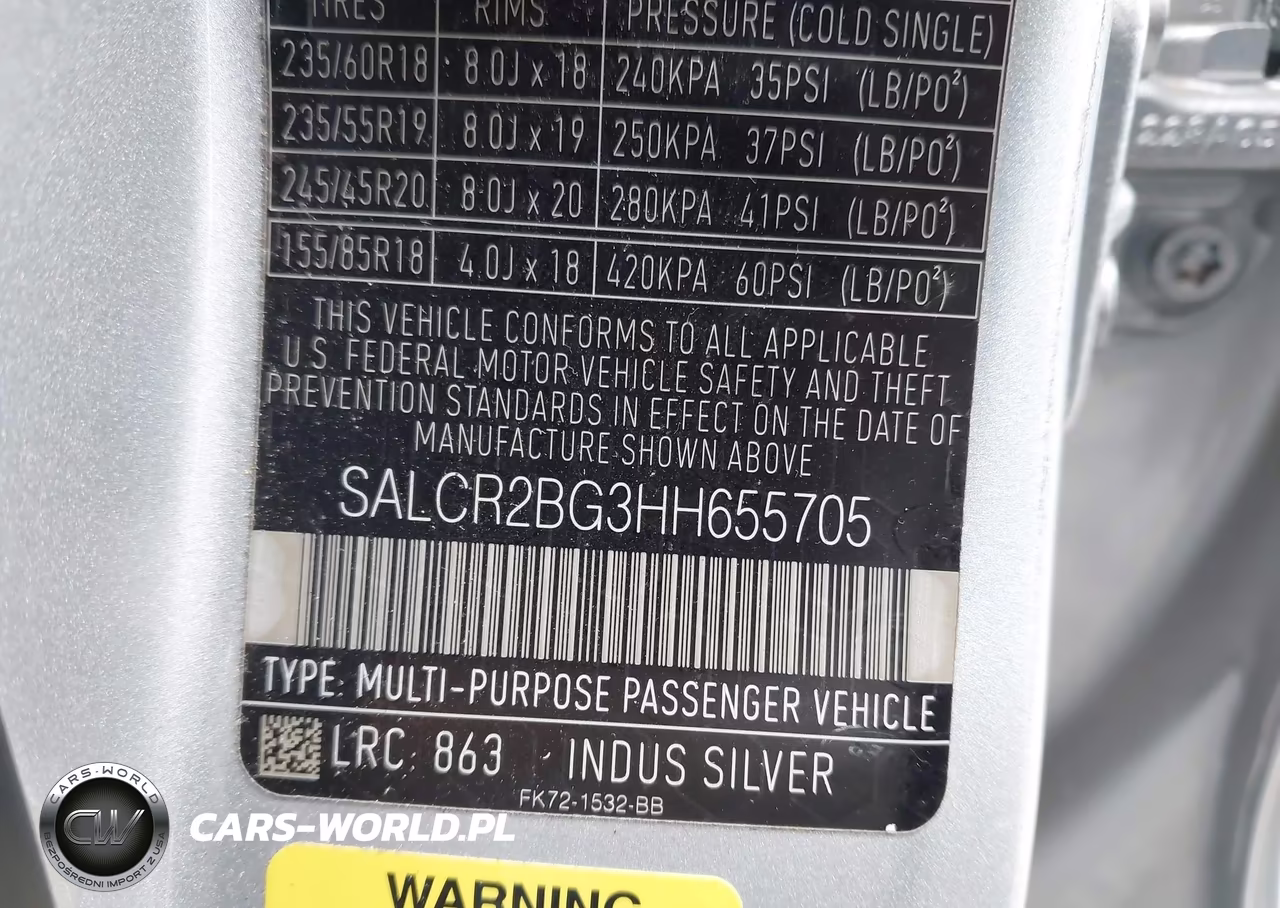 2017 Land Rover Discovery Sport Hse VIN:SALCR2BG3HH655705 - 9