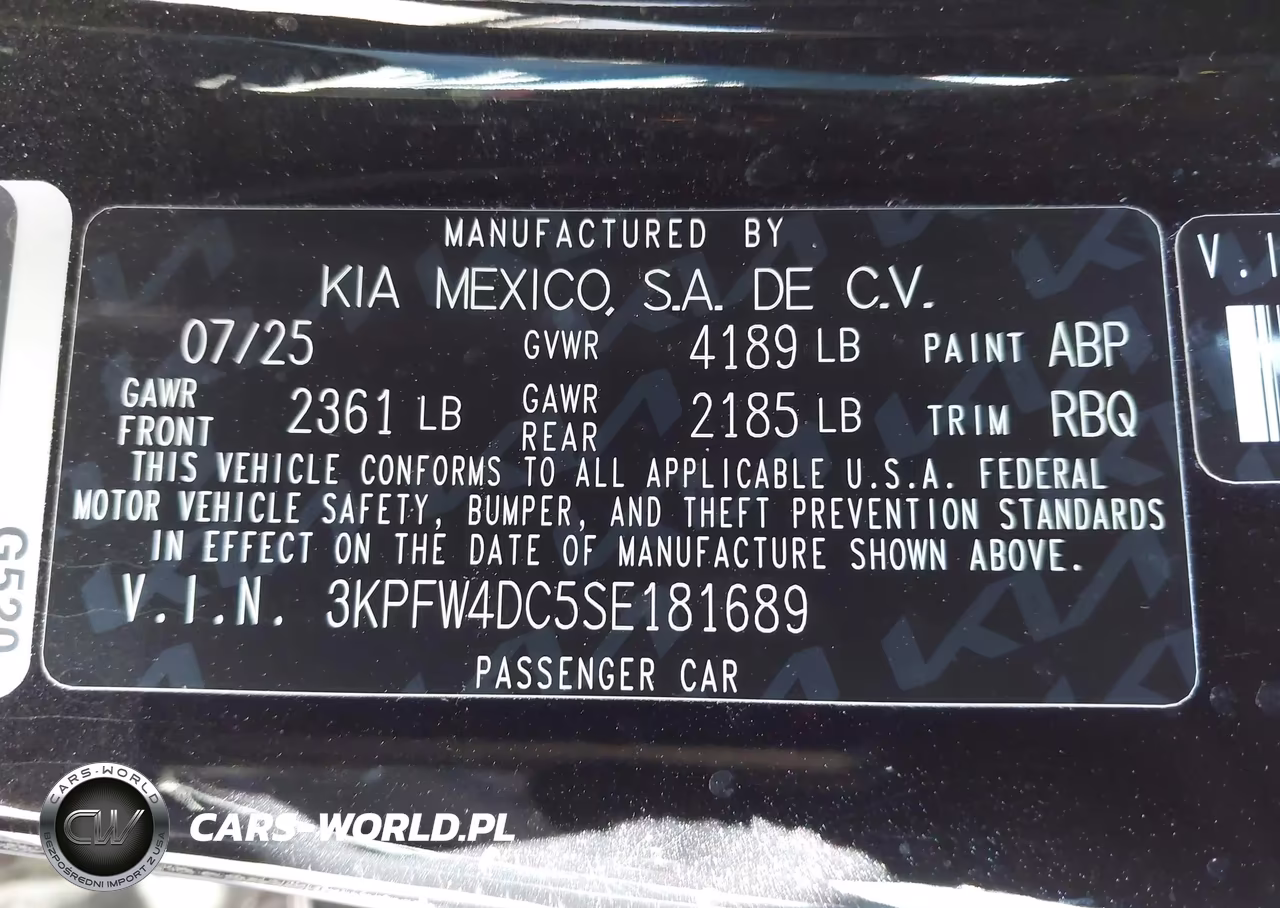2025 Kia K4 Gt-Line Turbo VIN:3KPFW4DC5SE181689 - 9
