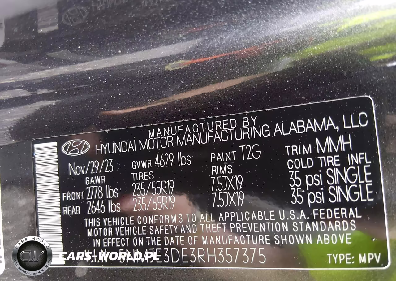 2024 Hyundai Tucson Limited VIN:5NMJE3DE3RH357375 - 9