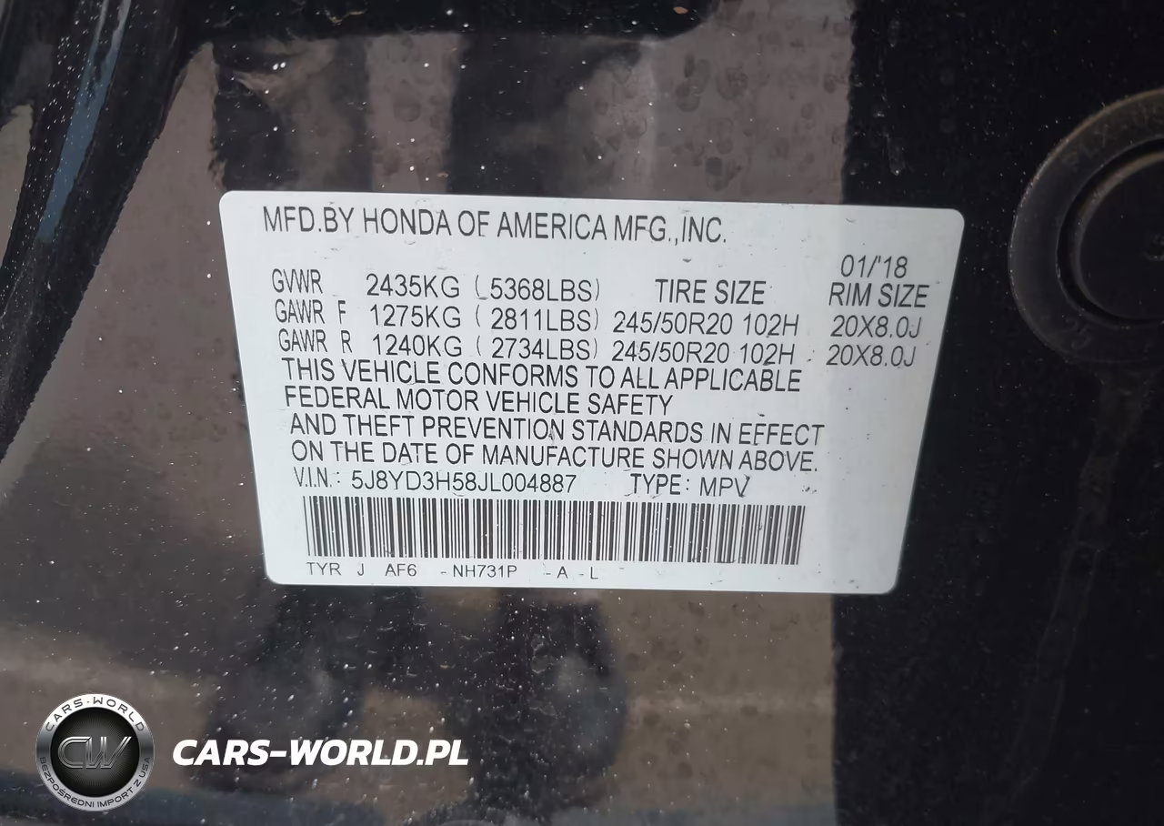 2018 Acura Mdx VIN:5J8YD3H58JL004887 - 9