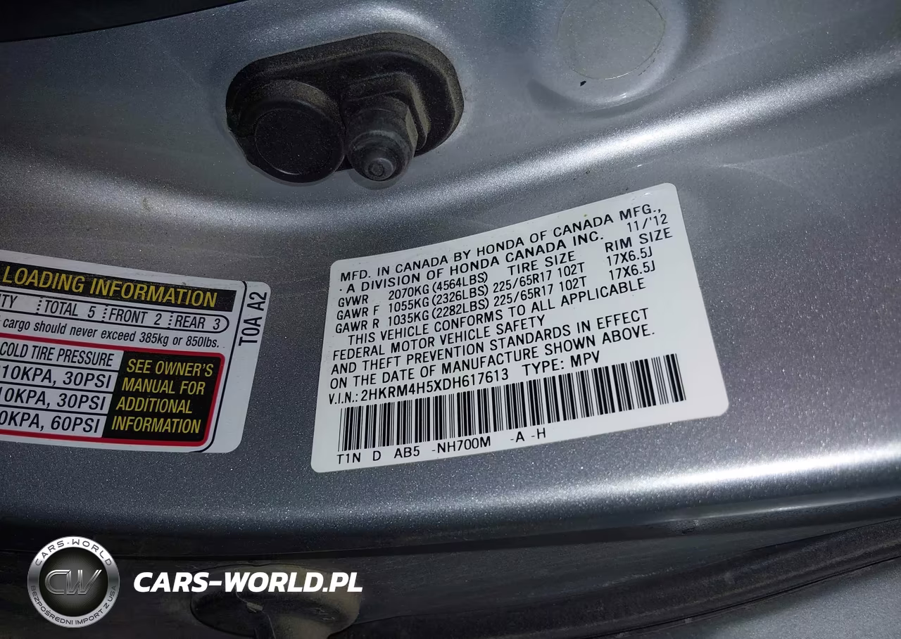 2013 Honda Cr-V Ex VIN:2HKRM4H5XDH617613 - 9