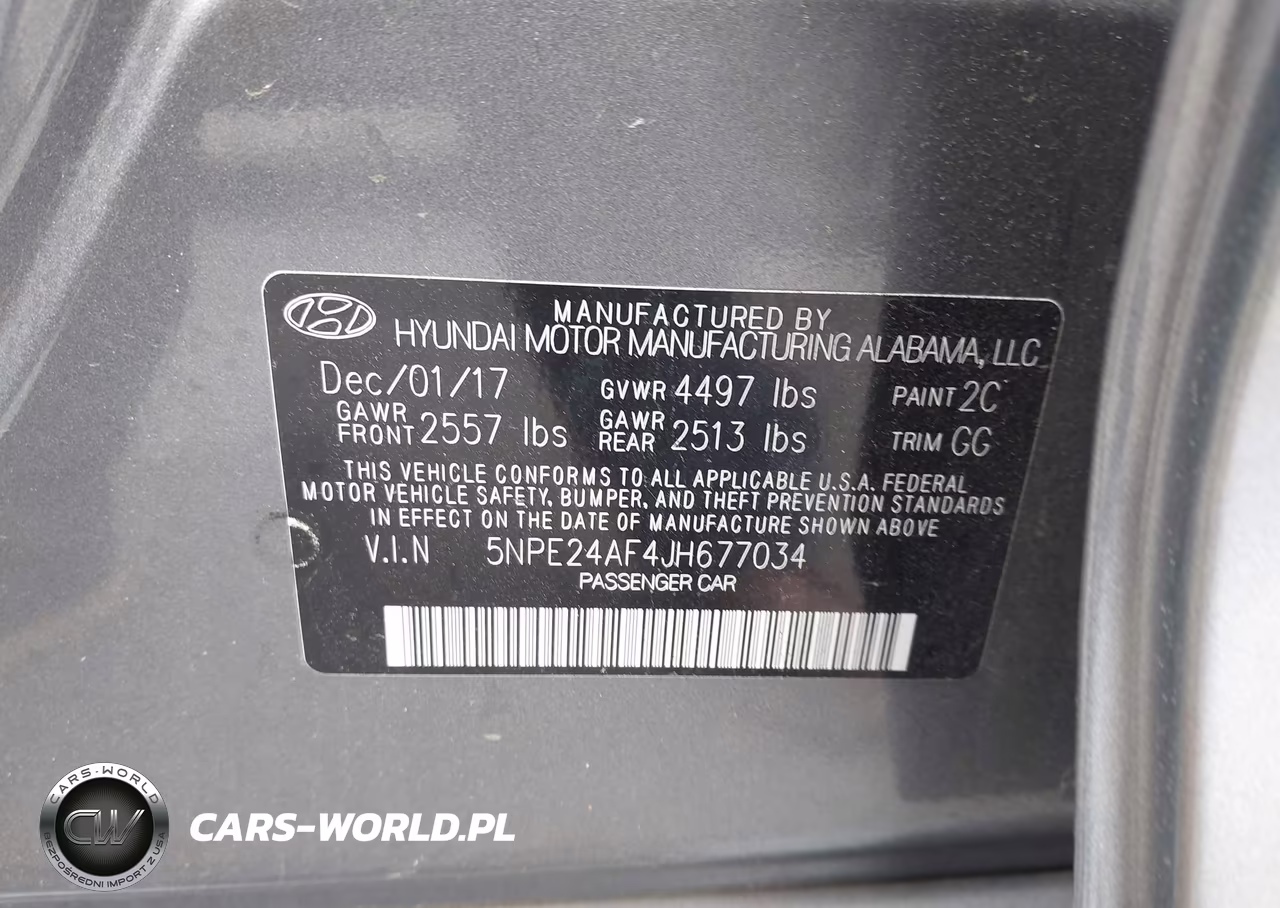 2018 Hyundai Sonata Se VIN:5NPE24AF4JH677034 - 9