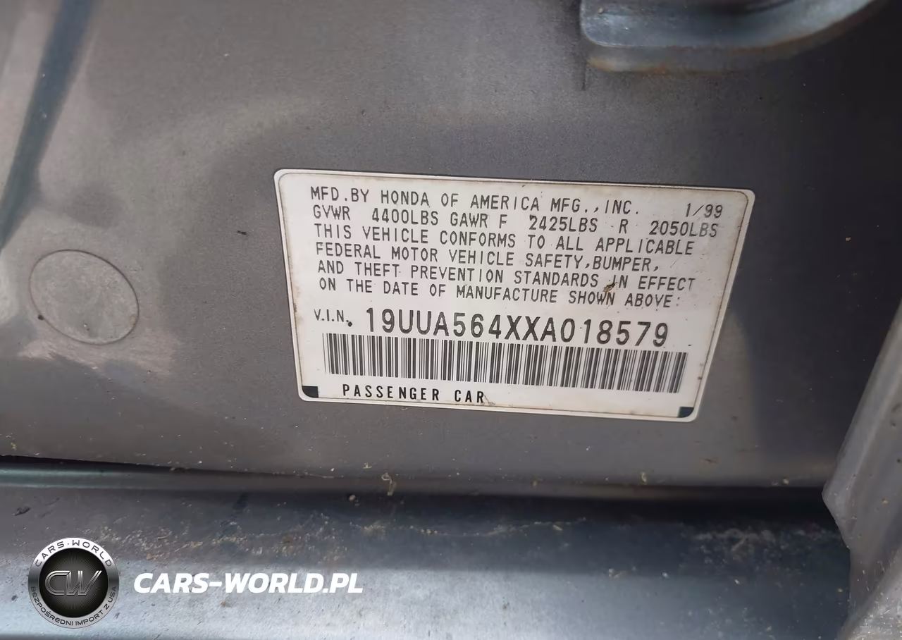 1999 Acura Tl 3.2 VIN:19UUA564XXA018579 - 9