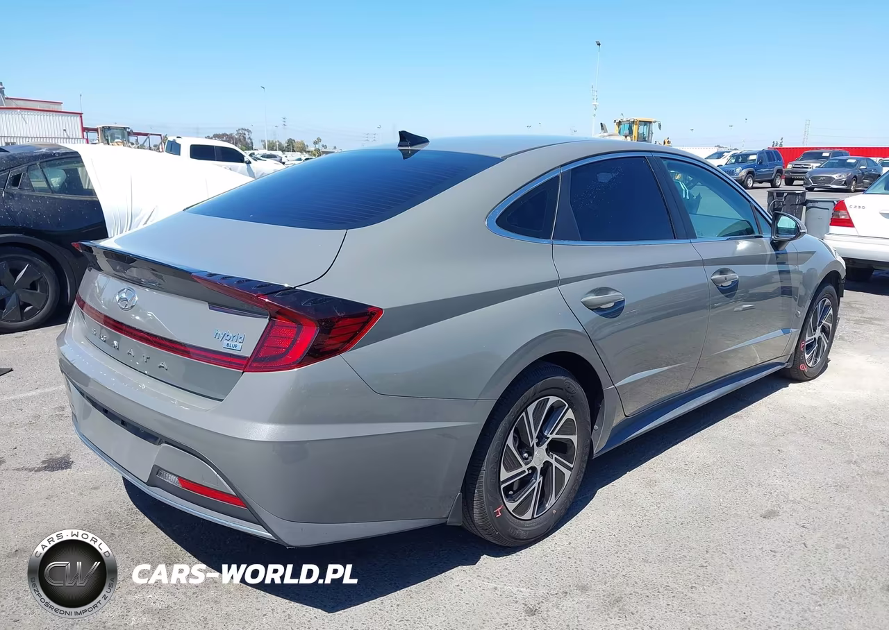 2021 Hyundai Sonata Blue VIN:KMHL24JJ4MA036209 - 4