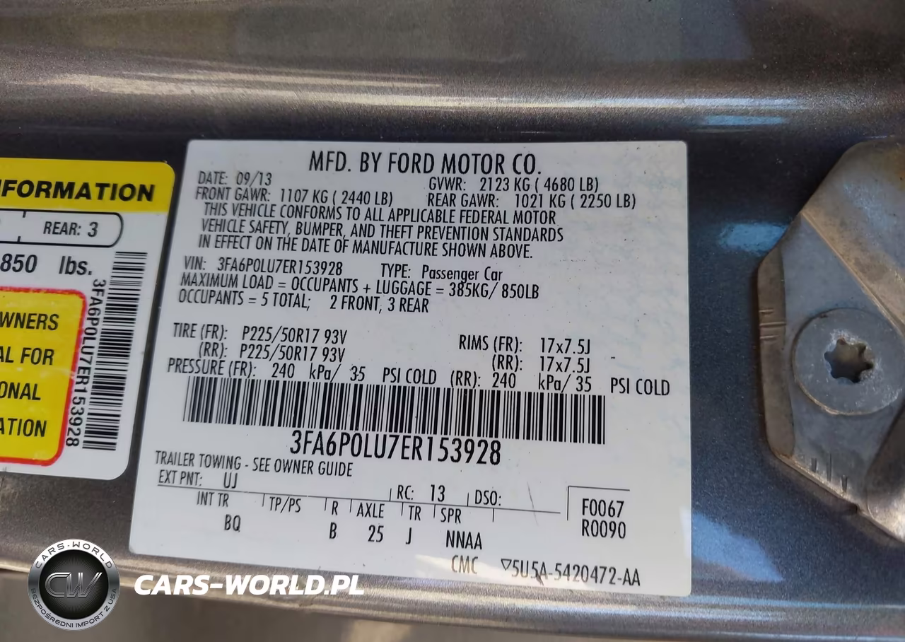 2014 Ford Fusion Hybrid Se VIN:3FA6P0LU7ER153928 - 9