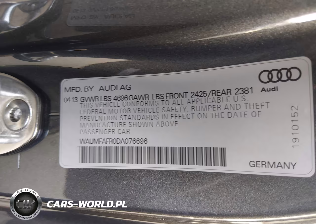 2013 Audi A5 2.0T Premium VIN:WAUMFAFR0DA076696 - 9