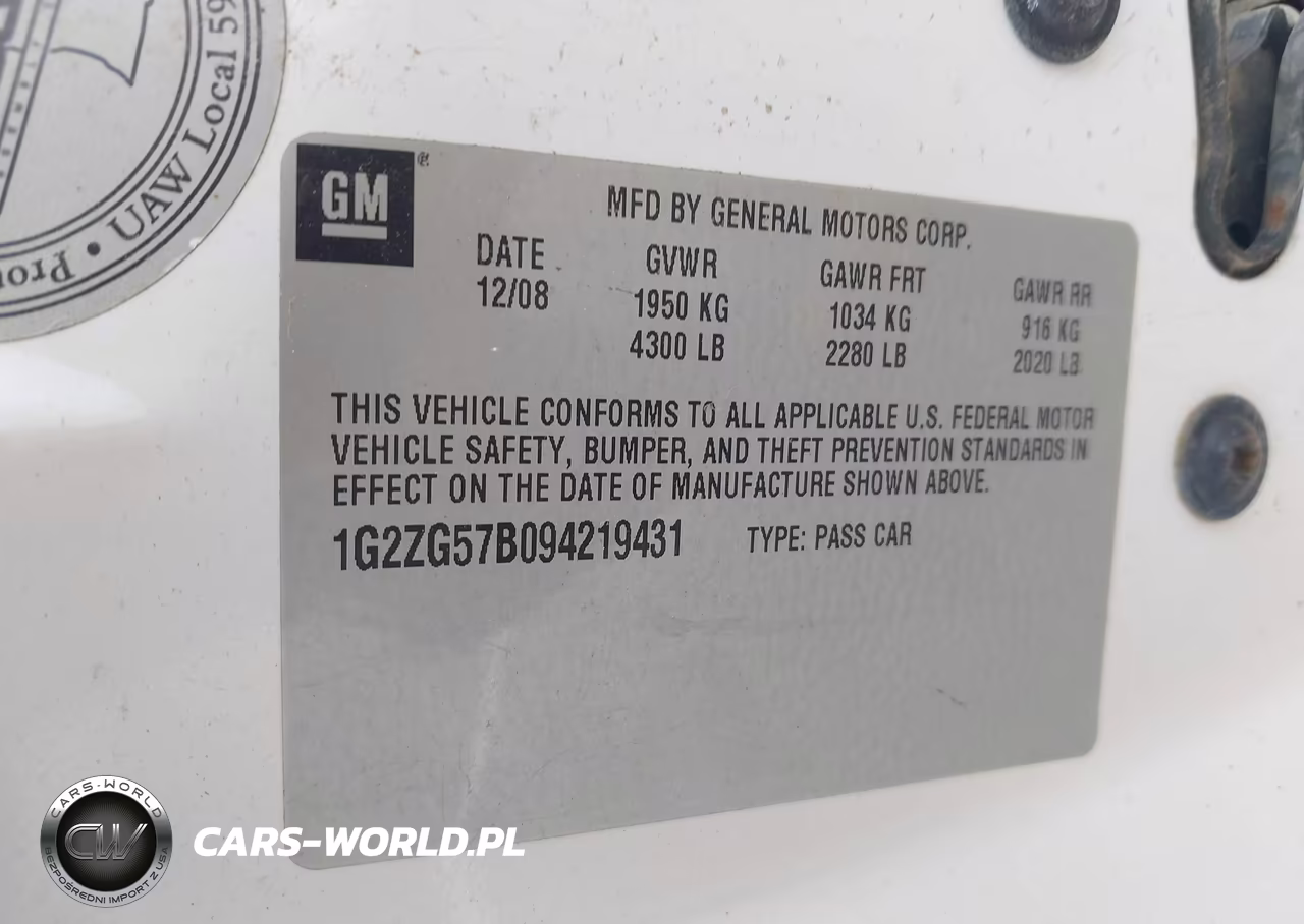 2009 Pontiac G6 VIN:1G2ZG57B094219431 - 9