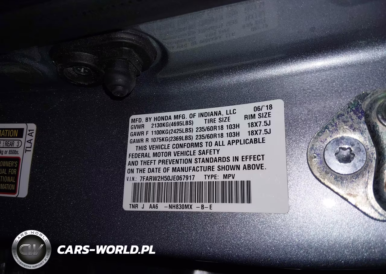 2018 Honda Cr-V Ex VIN:7FARW2H50JE067917 - 9