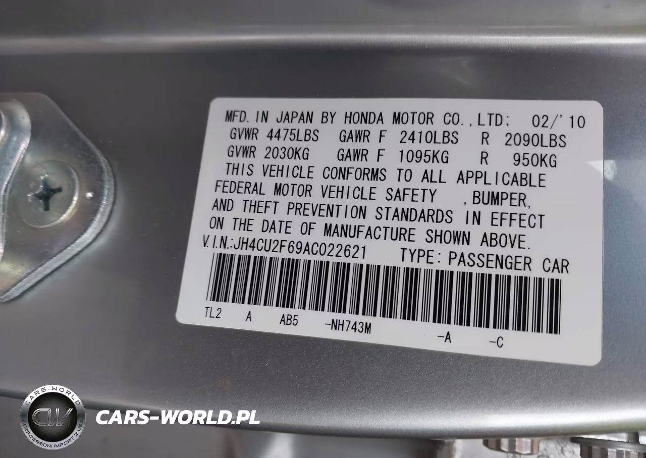 2010 Acura Tsx 2.4 VIN:JH4CU2F69AC022621 - 9