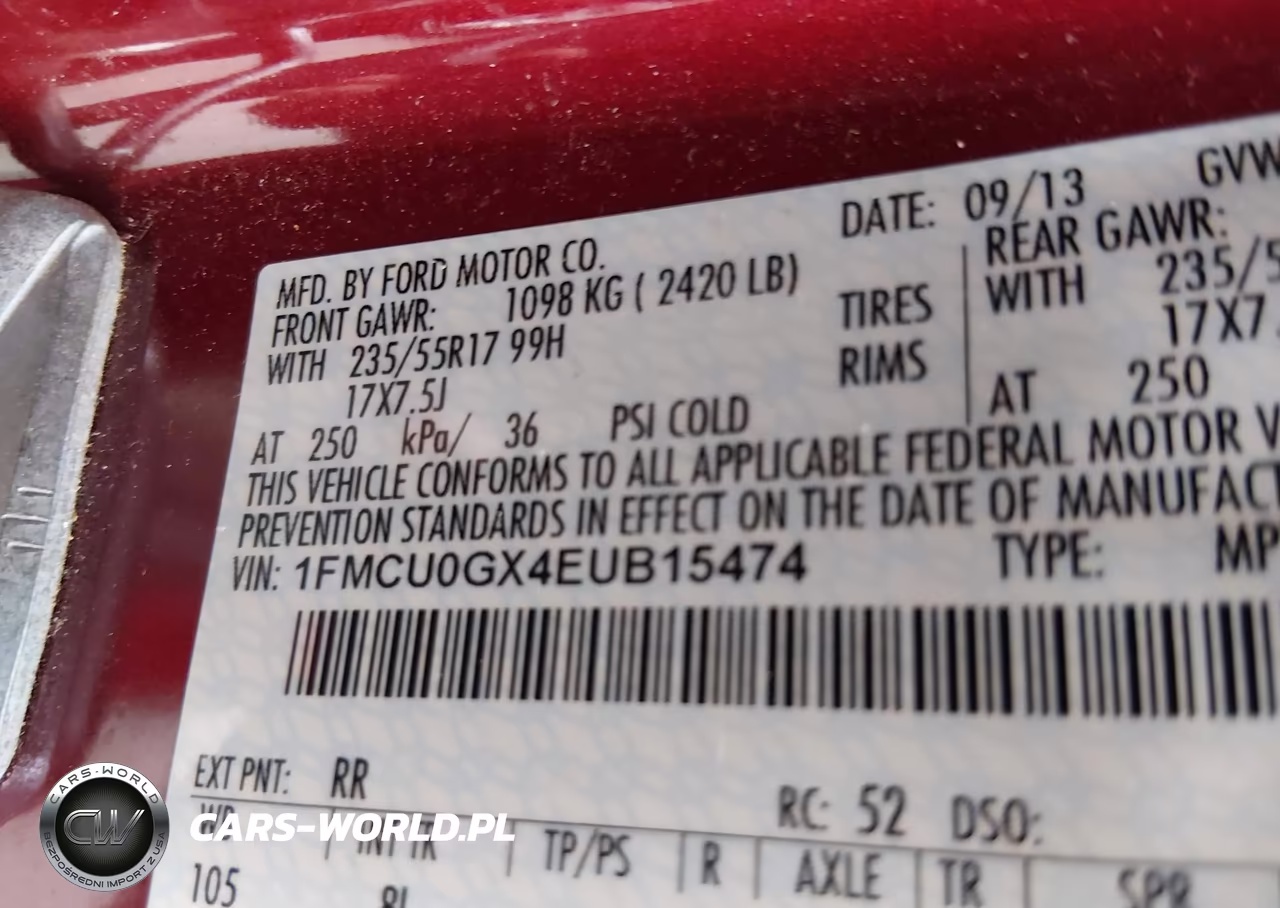 2014 Ford Escape Se VIN:1FMCU0GX4EUB15474 - 9