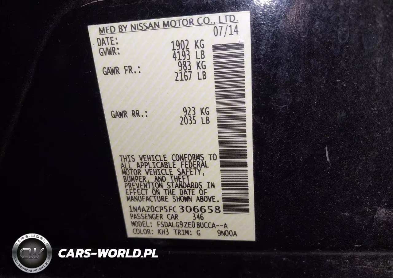 2015 Nissan Leaf Sl VIN:1N4AZ0CP5FC306658 - 9