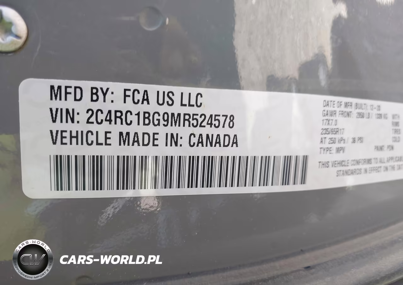 2021 Chrysler Pacifica Touring L VIN:2C4RC1BG9MR524578 - 9
