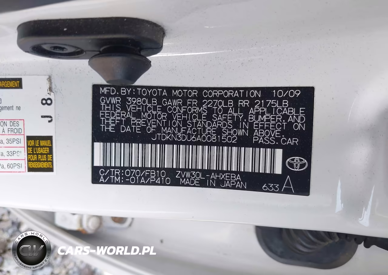 2010 Toyota Prius Iii VIN:JTDKN3DU6A0081502 - 9