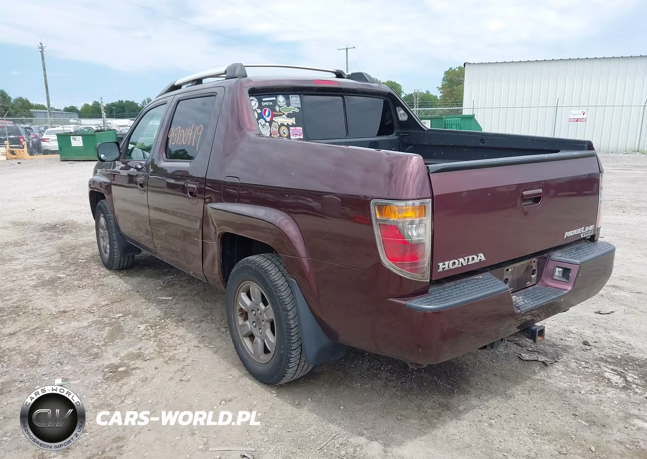 2007 Honda Ridgeline Rtx VIN:2HJYK16367H511394 - 3
