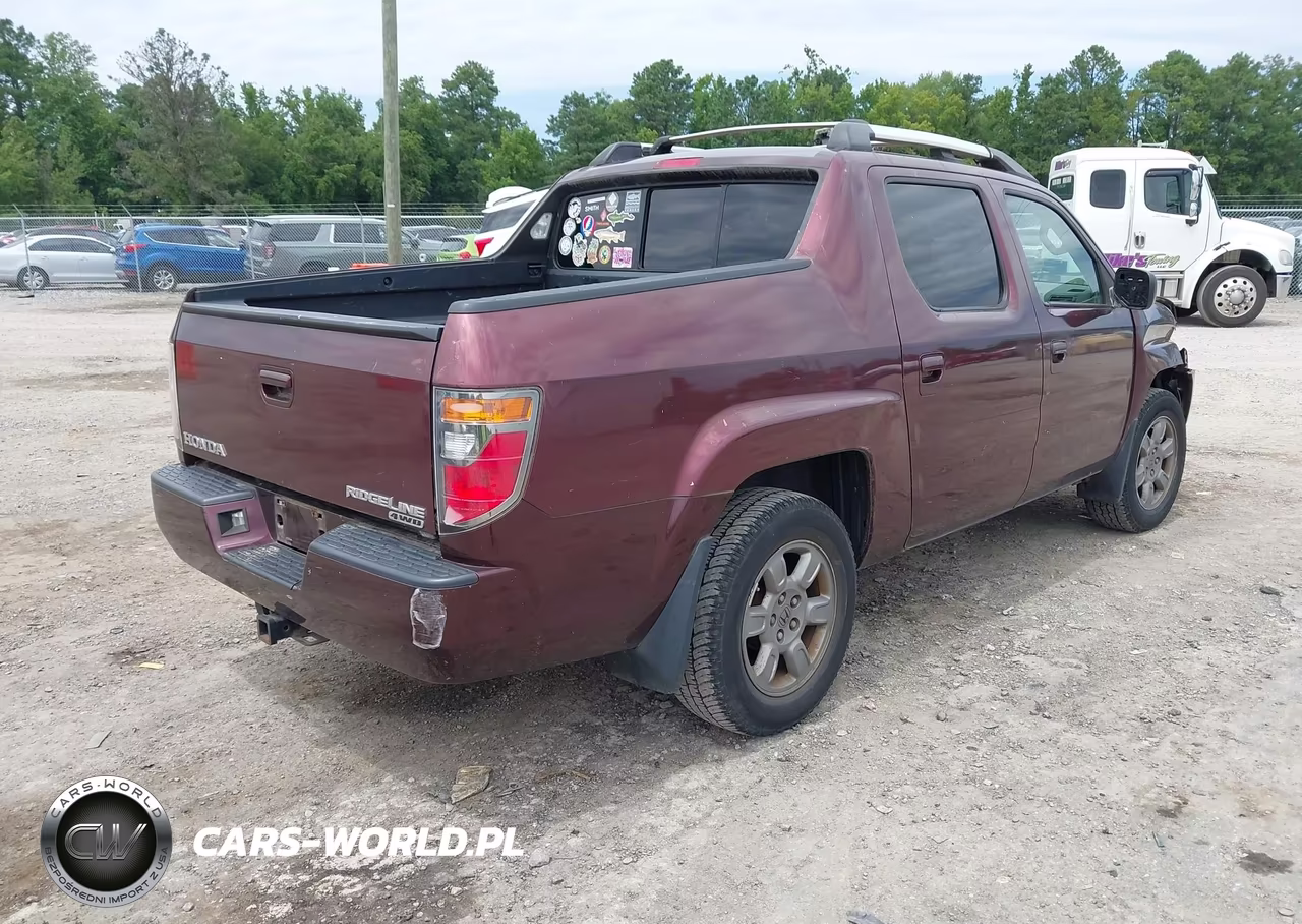 2007 Honda Ridgeline Rtx VIN:2HJYK16367H511394 - 4