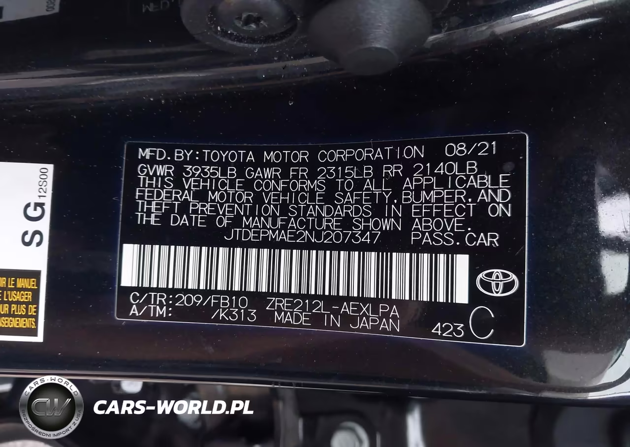 2022 Toyota Corolla Le VIN:JTDEPMAE2NJ207347 - 9