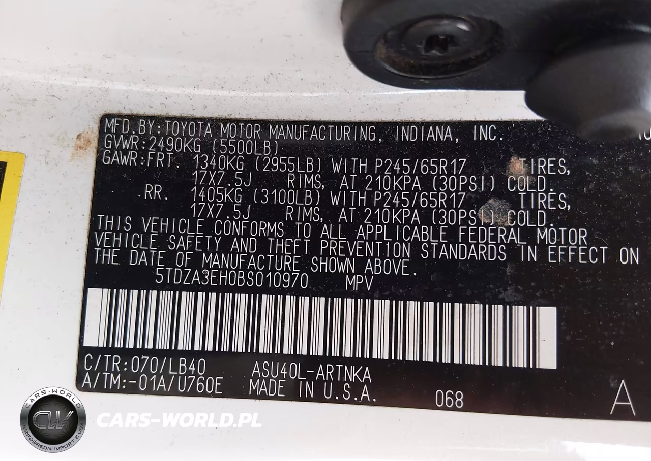 2011 Toyota Highlander Se VIN:5TDZA3EH0BS010970 - 9