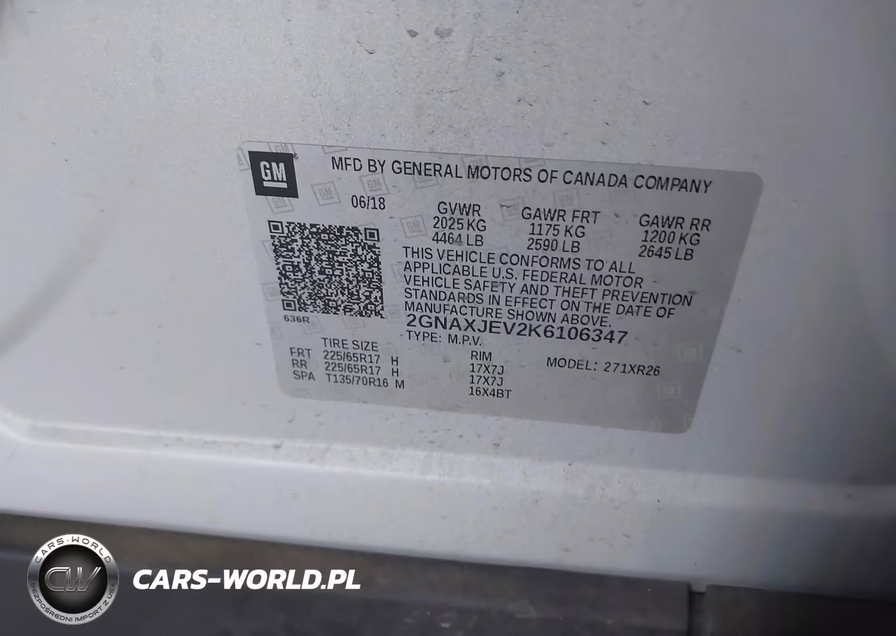 2019 Chevrolet Equinox Lt VIN:2GNAXJEV2K6106347 - 9
